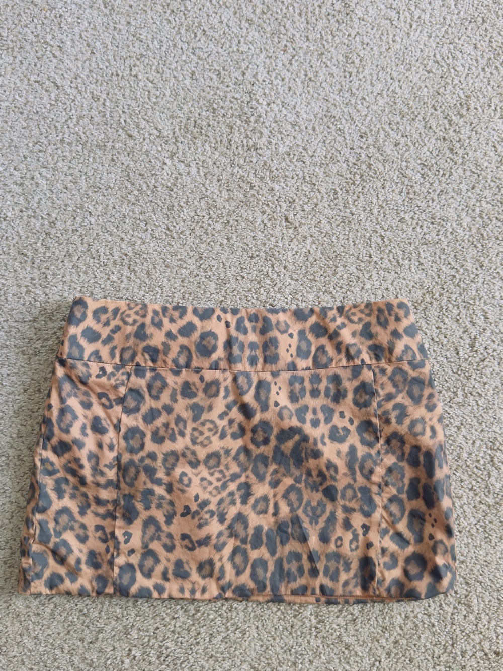Women’s Leopard Print Mini Skirt - Brown